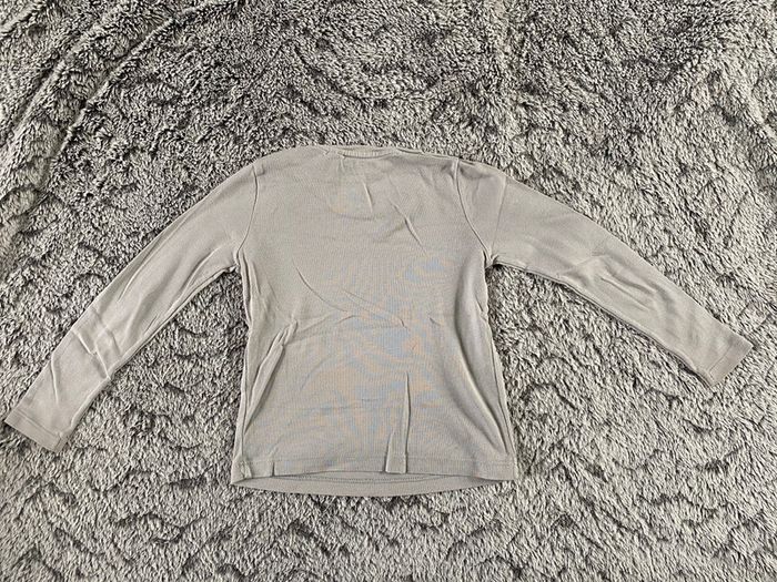 Teeshirt manches longues gris Okaidi - 5 ans - photo numéro 4