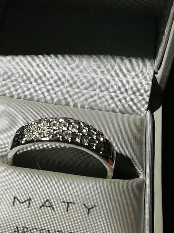 Anneau brillants  MATY T. 58/60 MIXTE