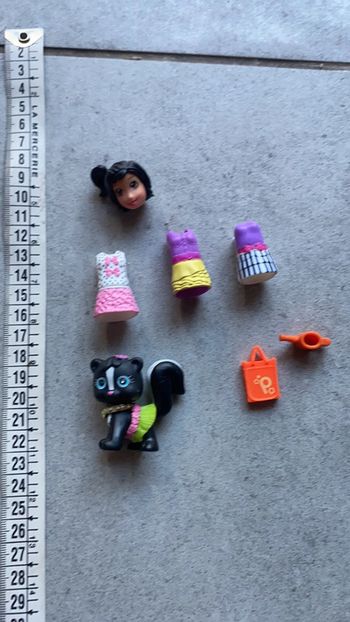 Lot accessoires pour mini poupée article robe animal etc