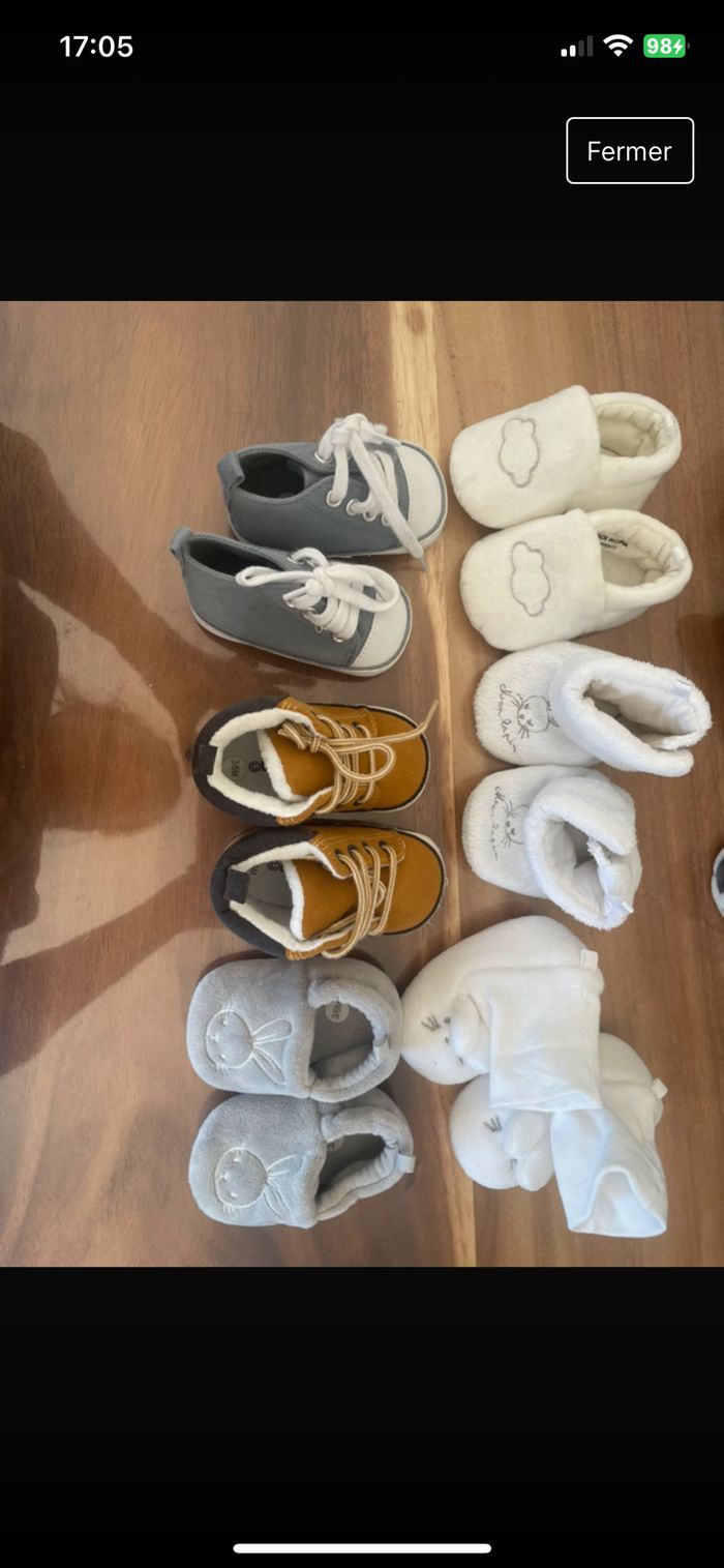 Lot de chaussures/ chausson