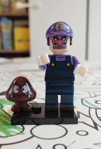 Personnage Lego neuf Waluigi+ goomba monde de Mario Nintendo