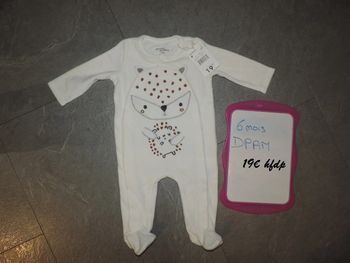 pyjama DPAM taille 6 mois neuf