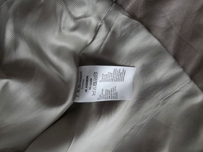 Veste en cuir L.K Bennett, taille 36 - photo numéro 4