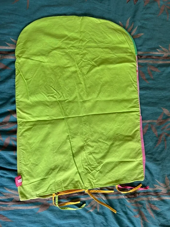 Housse / drap / protège matelas à langer papillon et fleurs moulin roty - photo numéro 2