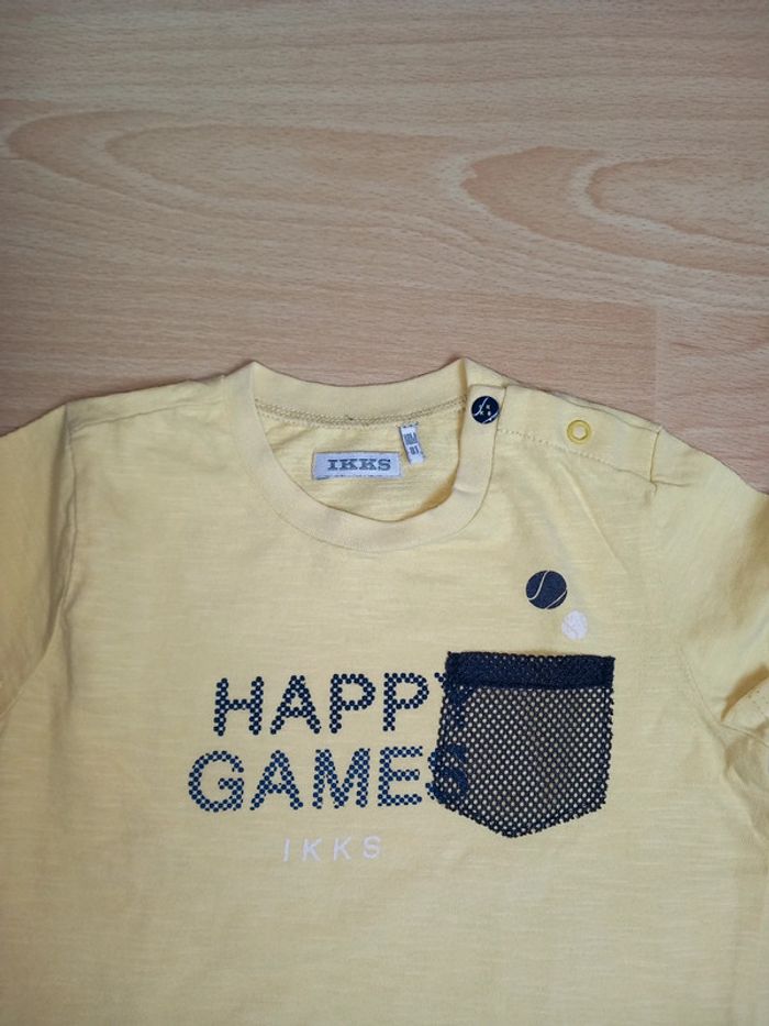 Tee-shirt thème Tennis 🎾 Ikks 18 mois TBE - photo numéro 2