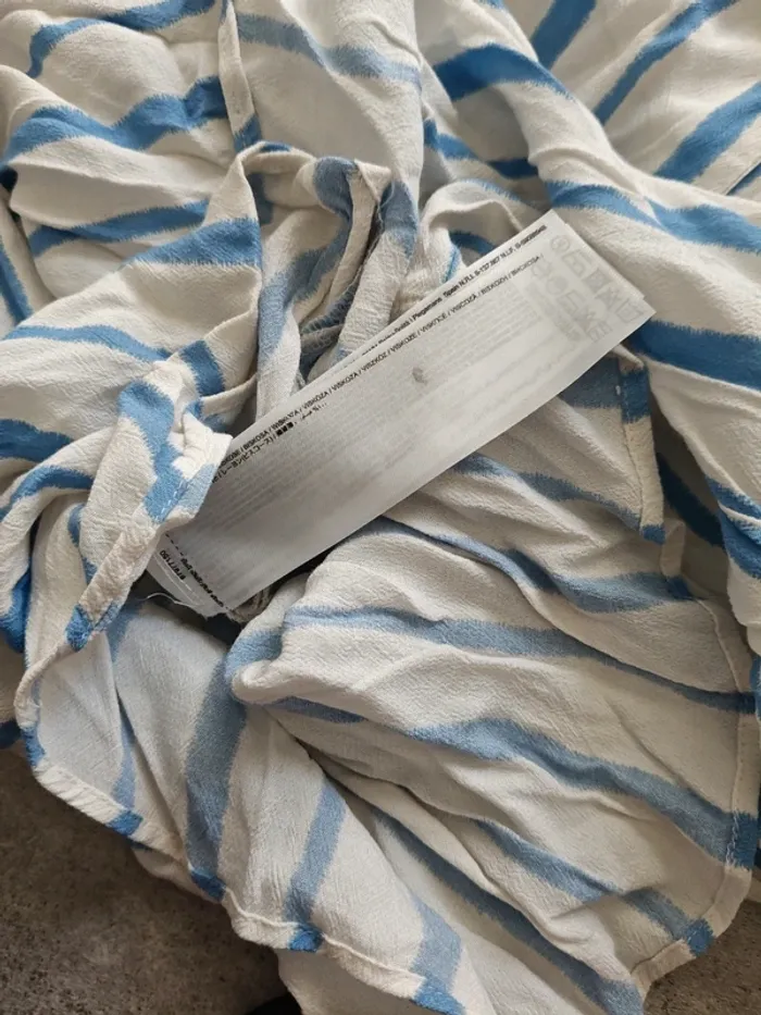 Chemise mango rayée bleue T.M - photo numéro 4