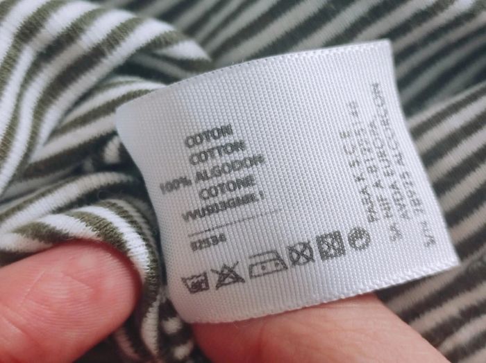 Tee-shirt blanc kaki rayé / Kiabi - 3 mois - photo numéro 4