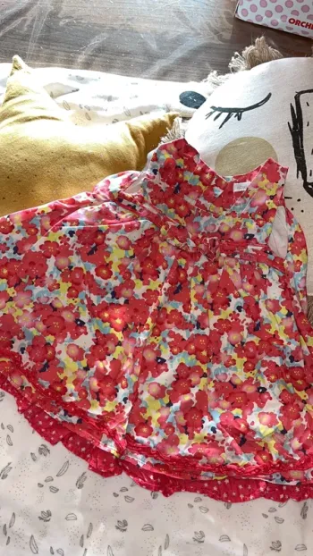 Robe été à fleur absorba 12 mois