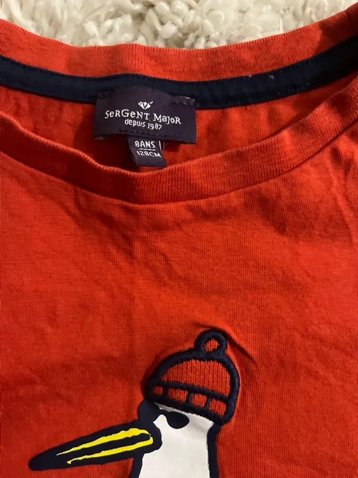 T-shirt demi-manches / garçon 👦 8 ans Sergent majeur - photo numéro 3