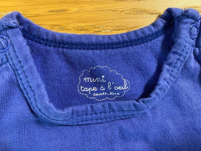 TAO T-shirt Baby bleu Taille Naissance - photo numéro 5