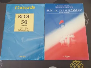 Lot de 2 blocs de correspondance