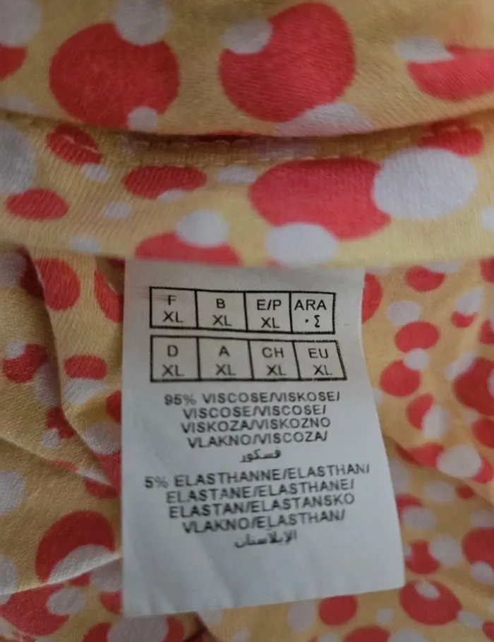 Haut jaune orangé Phildar Taille XL - photo numéro 5