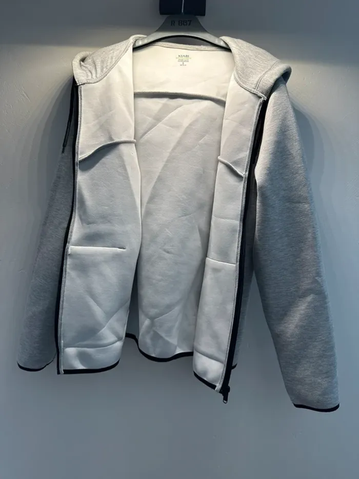 Sweat à capuche gris Kiabi S (homme) - photo numéro 2