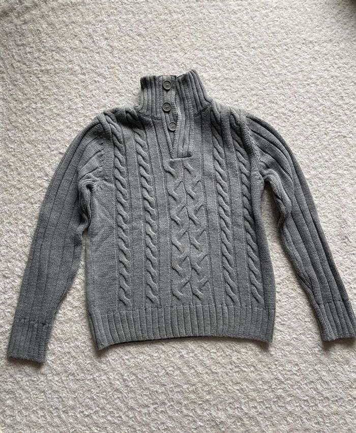 Pull tricot gris Celio M