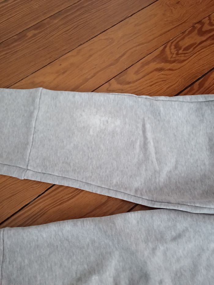 Bas de jogging adidas gris chiné et vert anis - photo numéro 5