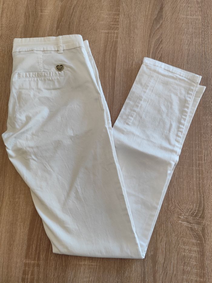 Pantalon blanc tommy Hilfiger t36 - photo numéro 3