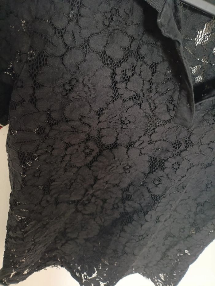 Polo dentelle noir transparent Kaporal M - photo numéro 4