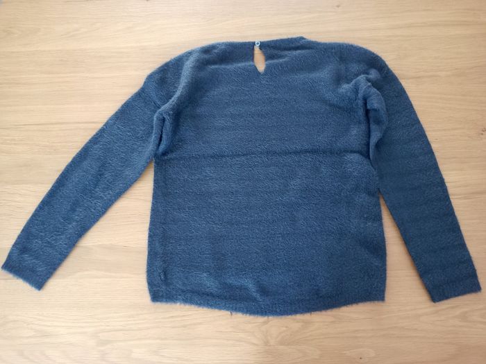 Pull doux bleu marine fille 8 ans Okaïdi - photo numéro 3