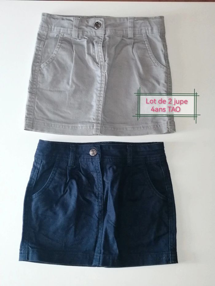 Lot de 2 Jupes coton 4ans Tao