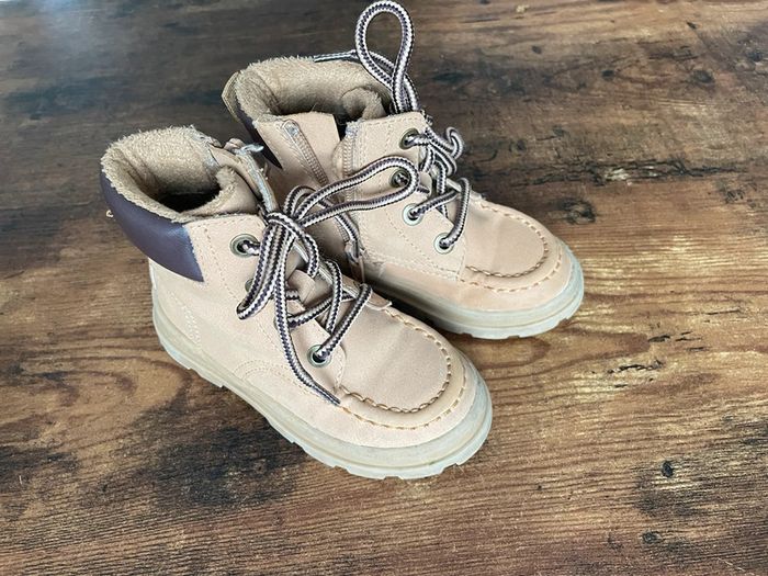 Bottines marrons en cuir