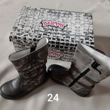 bottes neuves tout cuir fille - Bellamy - 24