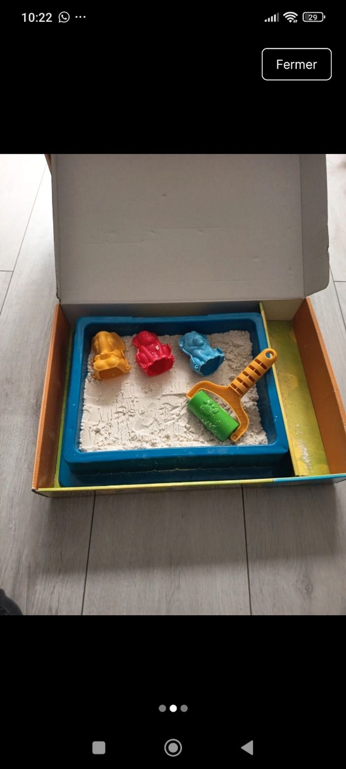 Lot de 2 boîtes de super sand animaux et chateau - photo numéro 2