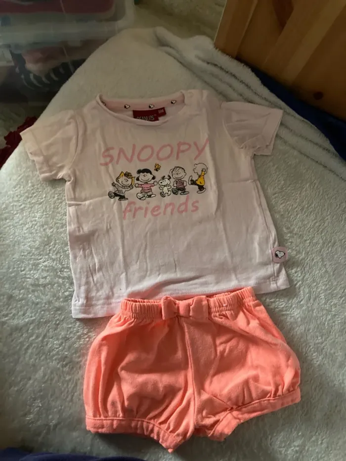 T-shirt Snoopy et short