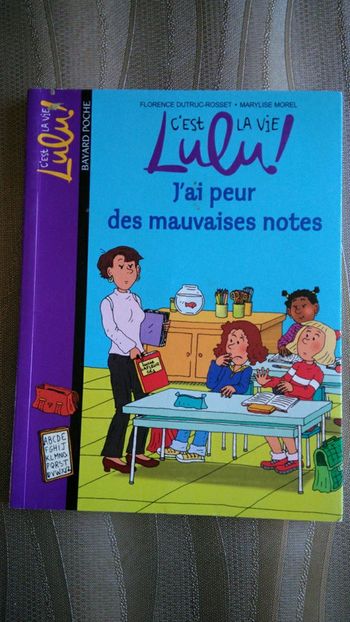Lundi : J'ai peur des mauvaises notes.