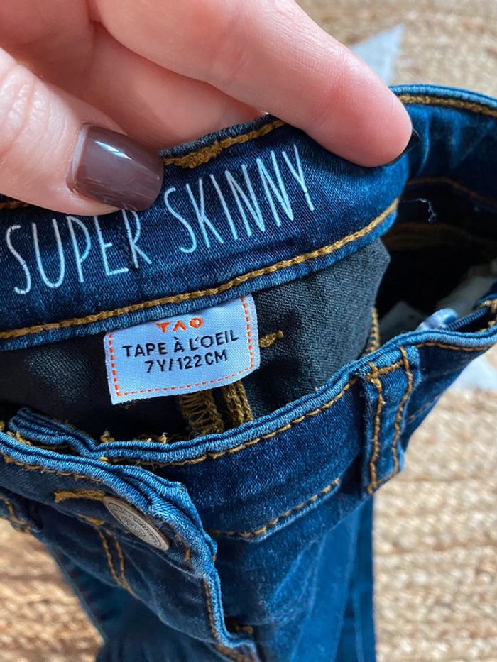 Jeans fille tao 7 ans - photo numéro 2