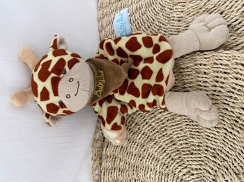 doudou girafe marionnette savane peluche baby nat 