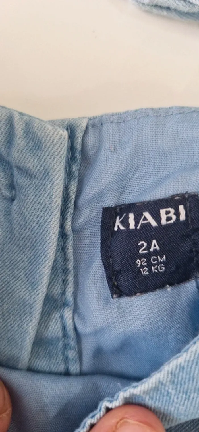 Combinaison jean kiabi 2 ans avec bandeau - photo numéro 2