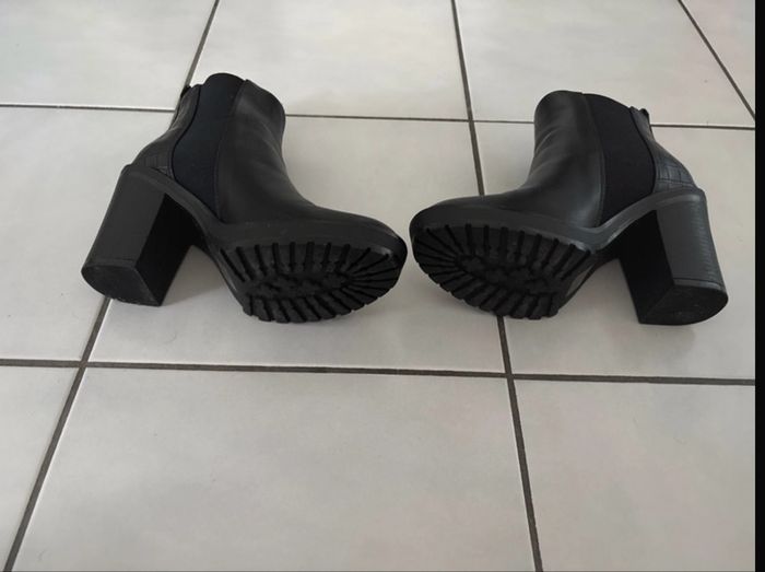 Botte à talons noir