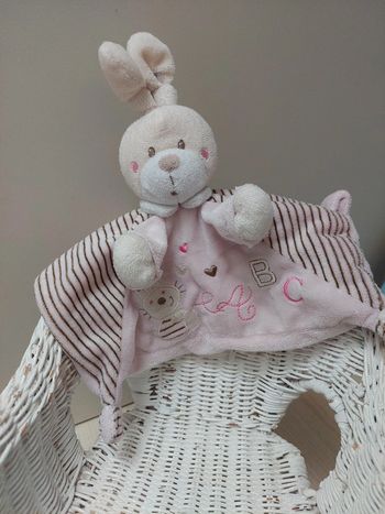 Nicotoy kiabi - doudou plat lapin A B C