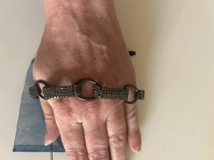 Agatha bracelet en strass noir - photo numéro 3