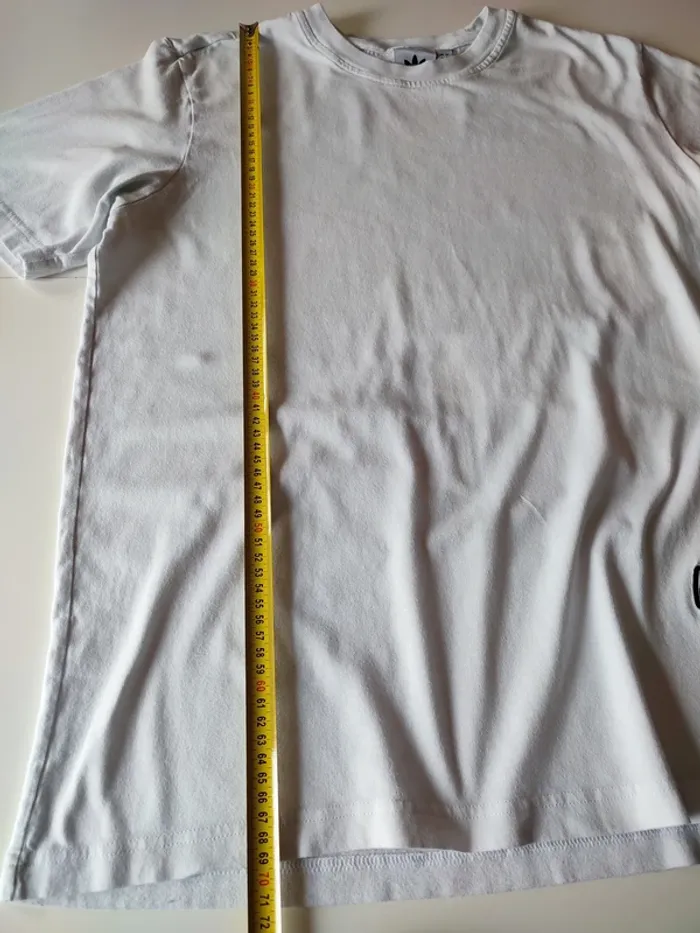 T-shirt blanc Adidas – Taille L - photo numéro 6