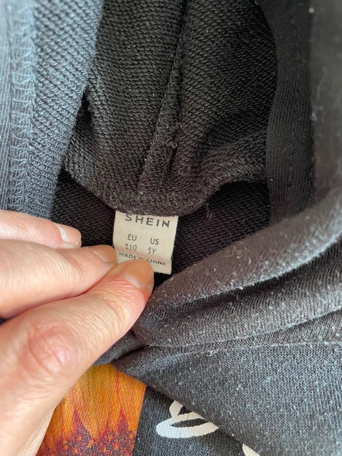 Sweat à capuche shein 5ans - photo numéro 3