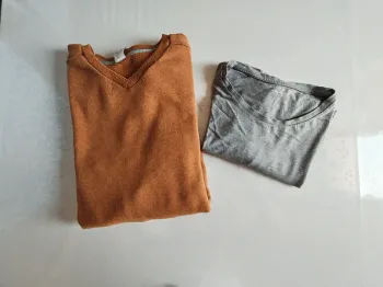 Ensemble pull tee-shirt homme 3XL