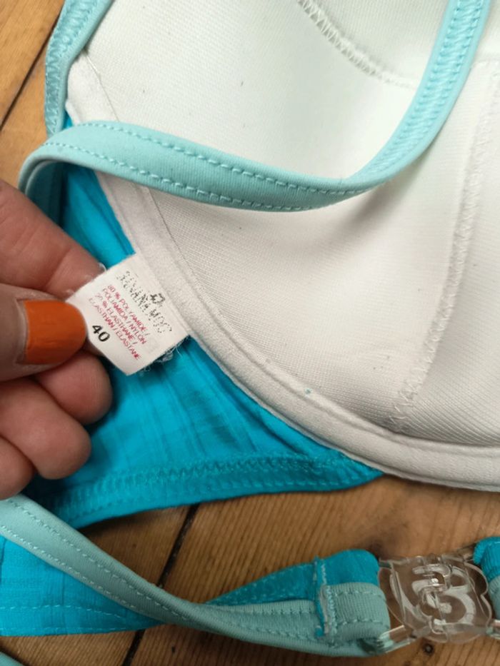 Maillot de bain bleu turquoise banana moon taille 40 - photo numéro 5