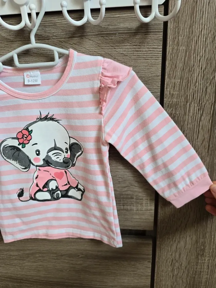 Vêtement Bébé Fille - Ensemble Éléphant - Patpat - 9/12 mois - photo numéro 4