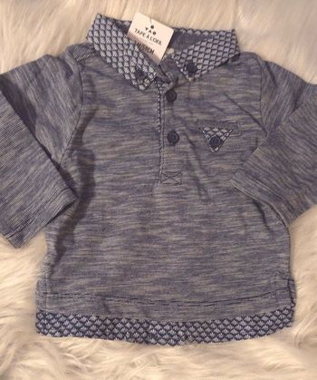 (Neuf non porté)🏷😍💙🥰 polo ml 3mois Garçon 😍💙