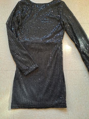 Robe de soirée fille à strass noire/ T. 12 ans / " Zeeman " / NEUVE