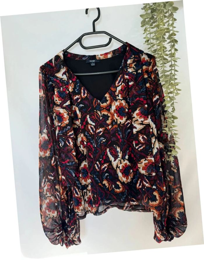 Blouse motif floral taille S - photo numéro 2