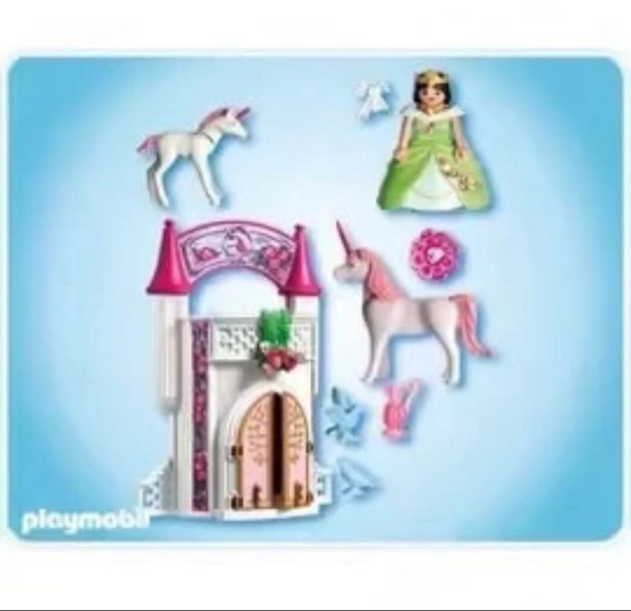 Lot Playmobil Fairies Donjon de la licorne transportable n°4777 - photo numéro 5