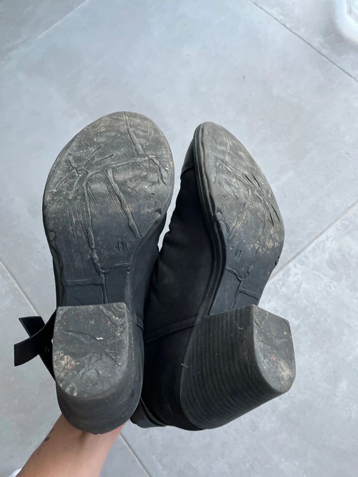 Bottines mi cuir mi tissu - photo numéro 6