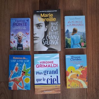 Lot 5 romans dont Nous qui avons connu Solange et 1 livre offert
