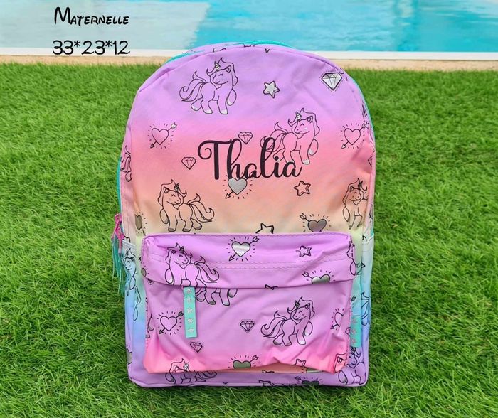 Sac maternelle licorne personnalisé