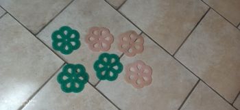 Fleurs anti derapantes baignoire