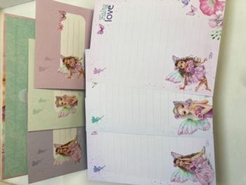 Set de papier à lettre topmodel Fairy Love – 18 feuilles & enveloppes – NEUF