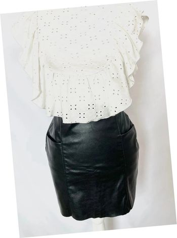 Jupe effet cuir taille S