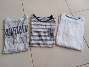 Lot de tee shirts MC garçon 10 ans